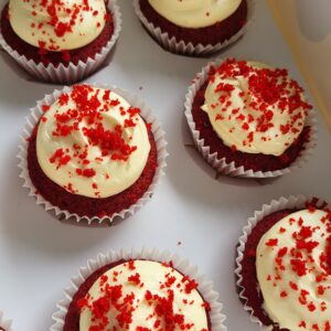 Red Velvet Cupcakes with Cream Cheese Frosting - 12 Piece Set